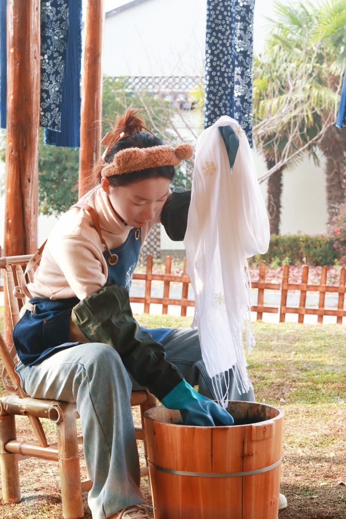 图片[4]-非遗体验蓝染招募——古法蓝染围巾-笨物志