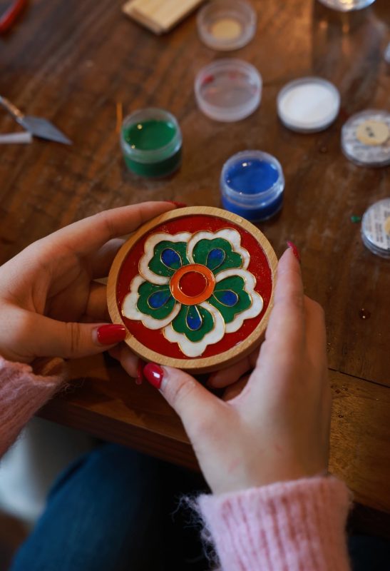 掐丝珐琅杯垫（体验）-笨物志