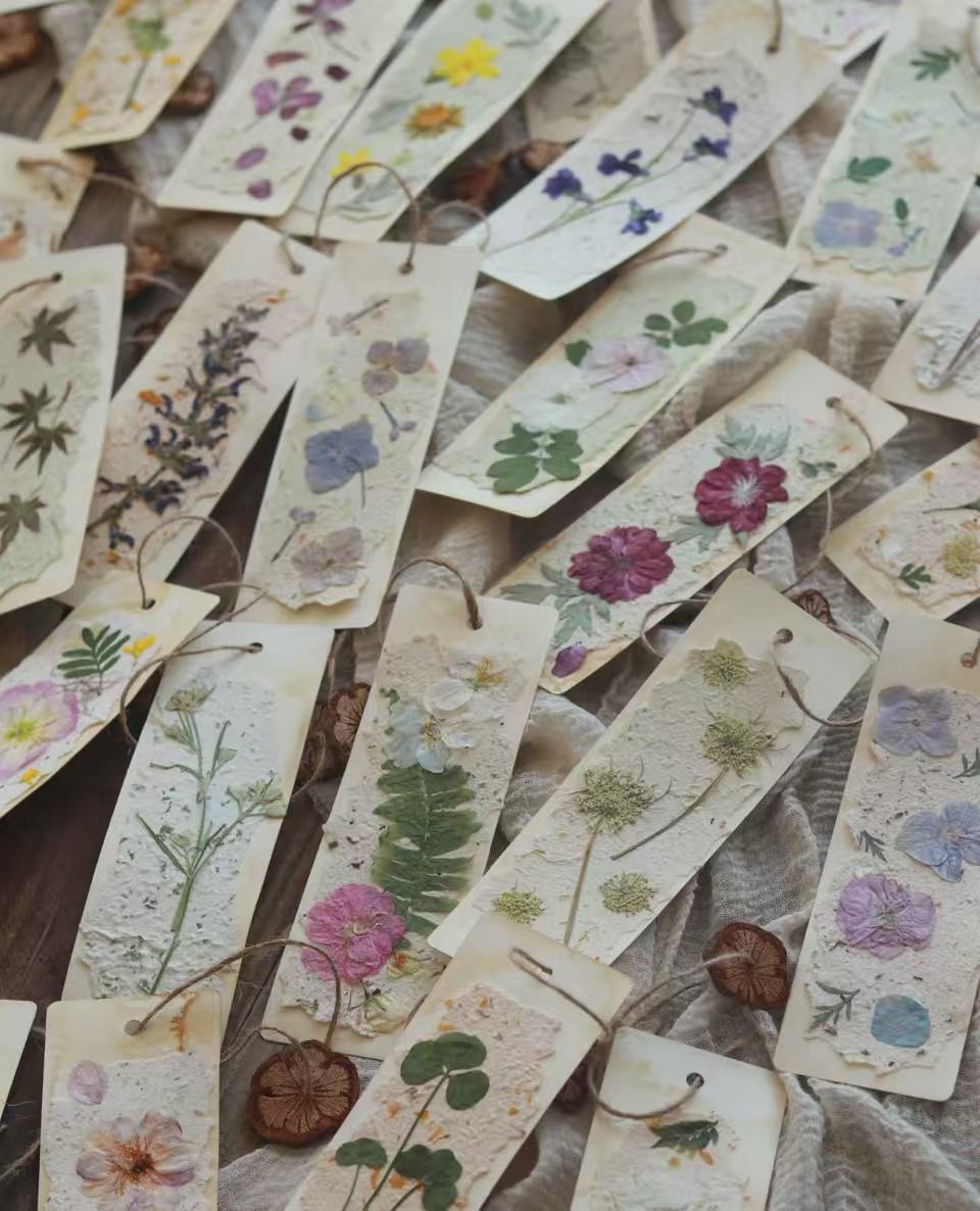 造纸压花书签（体验）-笨物志